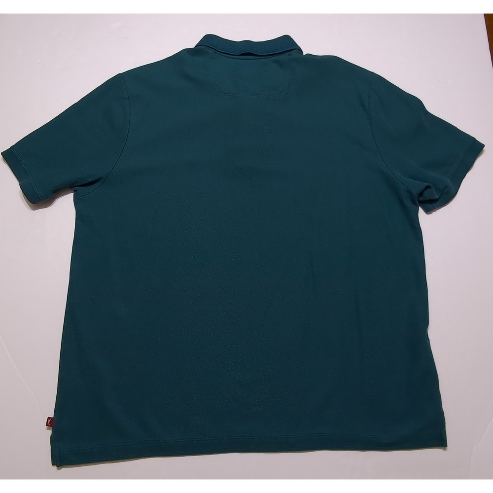 TOMMY BAHAMA Supima Polo Shirt Green Blue Floral XXL 2XL ~ Perfect! - Picture 10 of 10